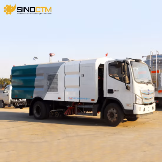 Китай HOWO 4X2 10 м3 Поломоечная машина Мойка под давлением Автоцистерна Пылесос Очистка Подметальные щетки Уличная подметальная машина